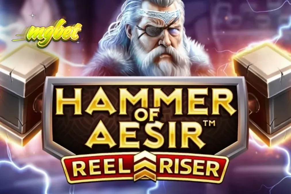 Interface do jogo Hammer of Aesir com tema nórdico